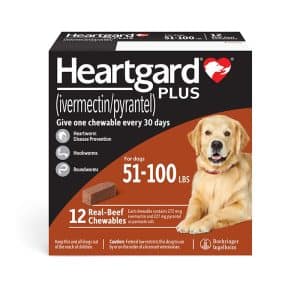 Heartgard Plus for Dogs 51-100 lbs 12 chews
