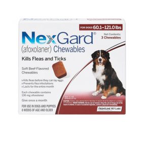 NexGard Chewables for Dogs 60.1-121 lbs (25.1-50 kg)