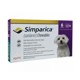 Simparica For Dogs 5.6-11 lbs (2.6-5 kg)