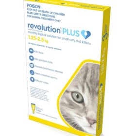 Revolution Plus Topical Solution for Cats 2.8-5.5 lbs (1.25-2.5 kg)