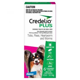 Credelio Plus for Dogs 6.1-12 lbs (2.8-5.5 kg)