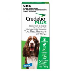 Credelio Plus for Dogs 25.1-50 lbs (11-22 kg)
