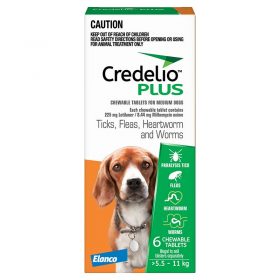 Credelio Plus for Dogs 12.1-25 lbs (5.5-11 kg)