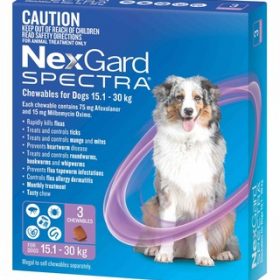 NexGard Spectra for Dogs 33.1-66 lbs (15.1-30 kg)