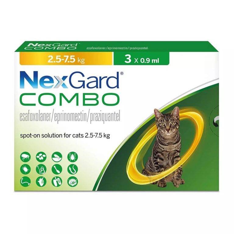 NexGard Combo For Cats 5.516.5 lbs (2.57.5 kg)