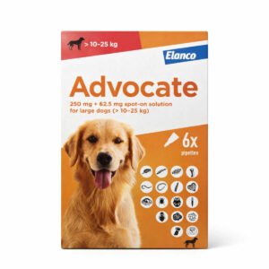 Advocate Spot-On for Dogs 22-55 lbs (10-25kg) - New box