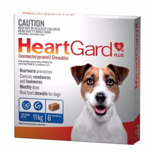 Heartgard Plus Chewables for Dogs Up to 25 lbs (Up to 11 kg) Australia pack