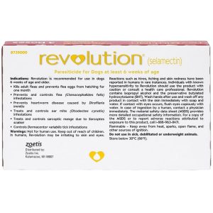 Instructions for Revoluion for dogs 20-40 lbs