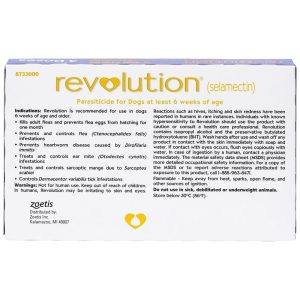 Instructions for Revoluion for dogs 5-10 lbs