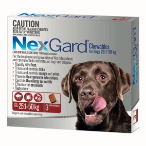 NexGard Chewables for Dogs 25.1-50 kg Australia