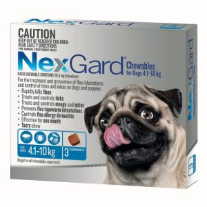 NexGard Chewables for Dogs 4.1-10 kg Australia