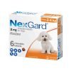 NexGard Flea and Tick Prevention Chewable Tablets for Dogs 4-10 lbs (2-4 kg)