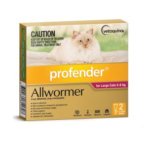 Profender Allwormer for Cats 5-8kg 2 pack