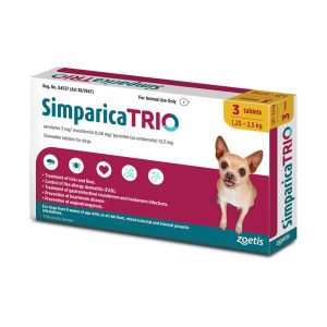 Simparica TRIO Chewable Tablets for Dogs 2.8-5.5 lbs image