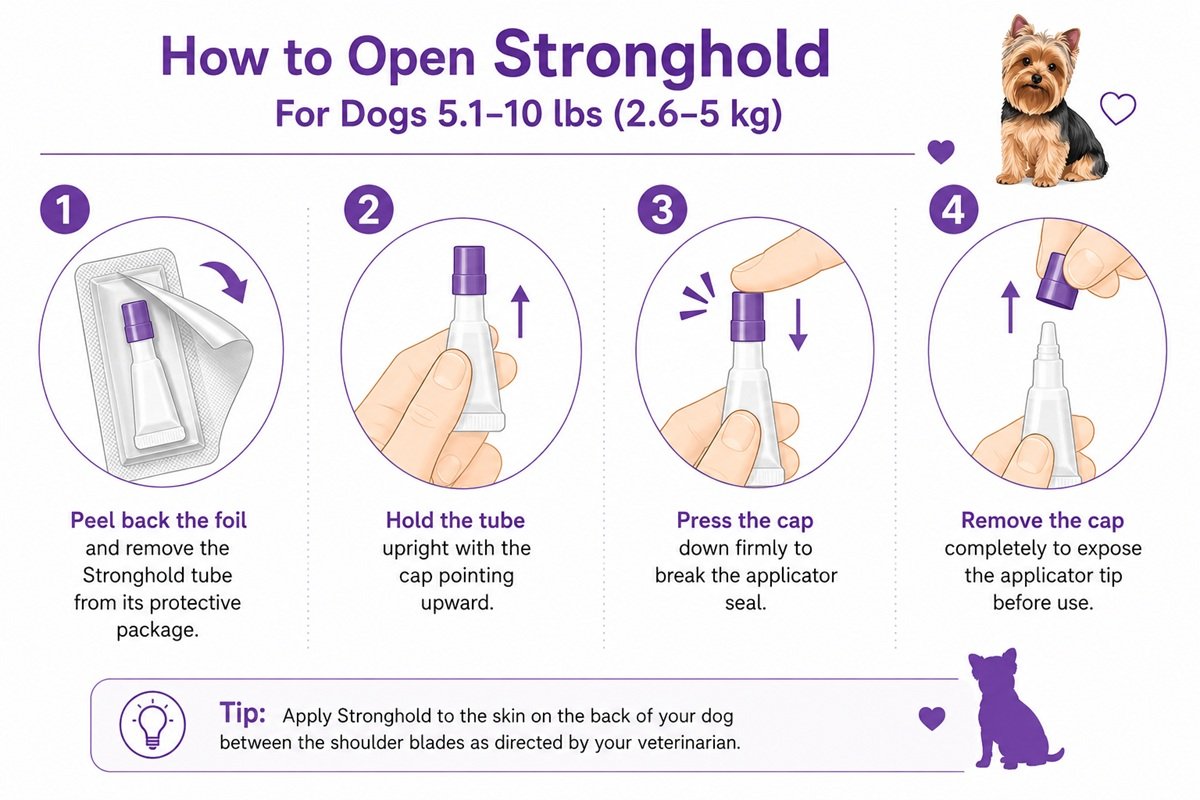 Complete guide to using Stronghold For Dogs 5.1-10 lbs