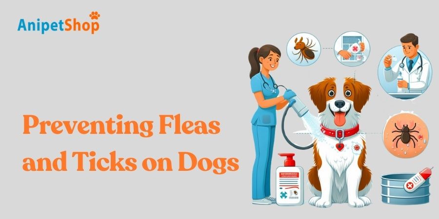 Preventing fleas and ticks on dogs