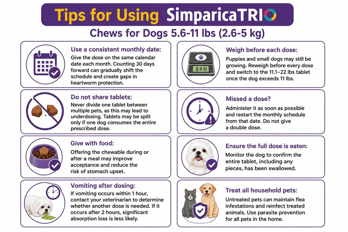 Essential tips for Simparica TRIO Chews for Dogs 5.6-11 lbs