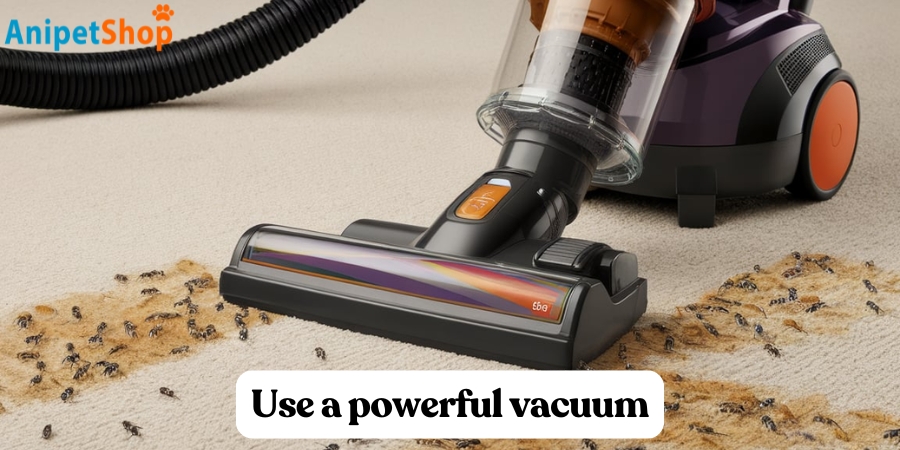 Use a powerful vacuum