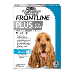 Frontline Plus For Dogs Medium 10-20kg 3 Pack