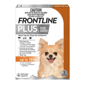 Frontline Plus for Dogs Up to 22 Lbs (Up to 10 Kg)