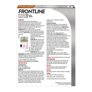 Frontline Plus For Dogs Small Up To 10kg back