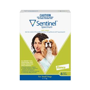 Sentinel Spectrum Chews for Dogs 8.1-25 lbs 6 chews