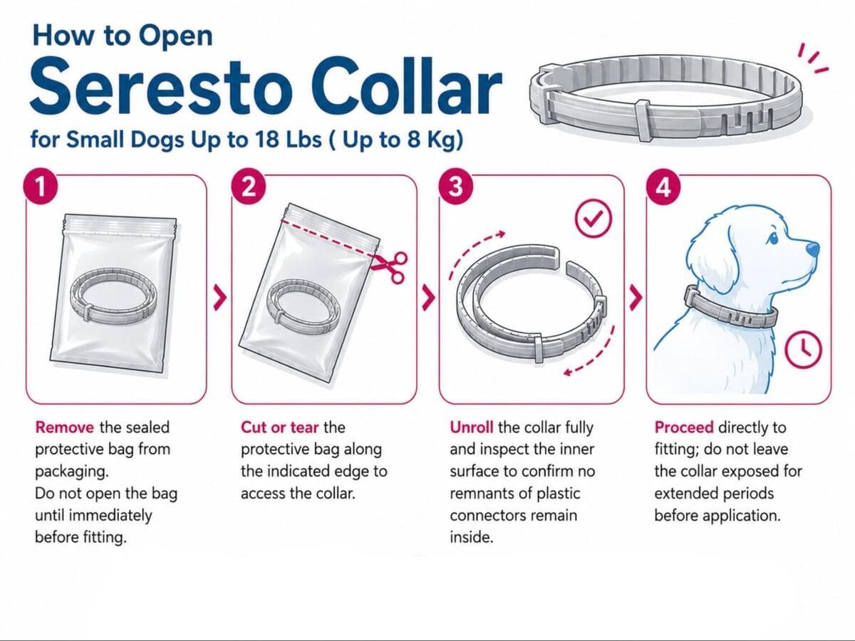 how to open seresto collar for small dogs 18 lbs